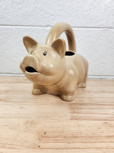 Vintage ceramic pig pitcher - vintage,