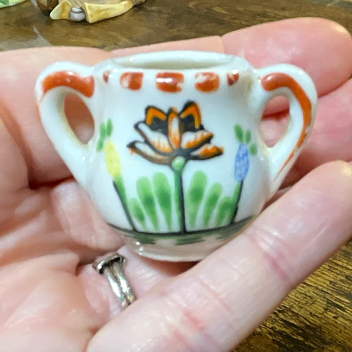 Miniature ceramic floral - ceramic,