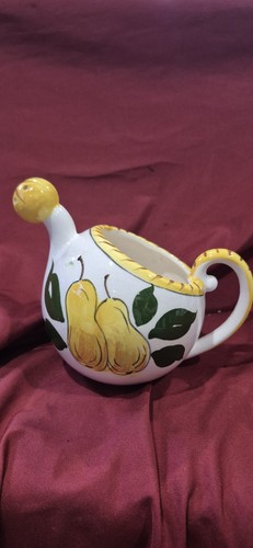 Vintage ceramic pear creamer - vintage,