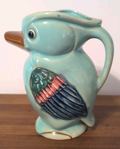 Vtg ceramic pitcher kookaburra - vtg,