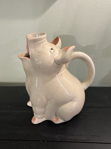1980 large ceramic pink - 1980's,