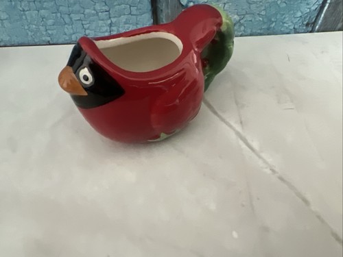 Cute cardinal red bird ceramic - cute,